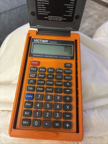 Victor C6000 Advanced Construction Calculator in Protective Case Orange - Picture 3 of 5