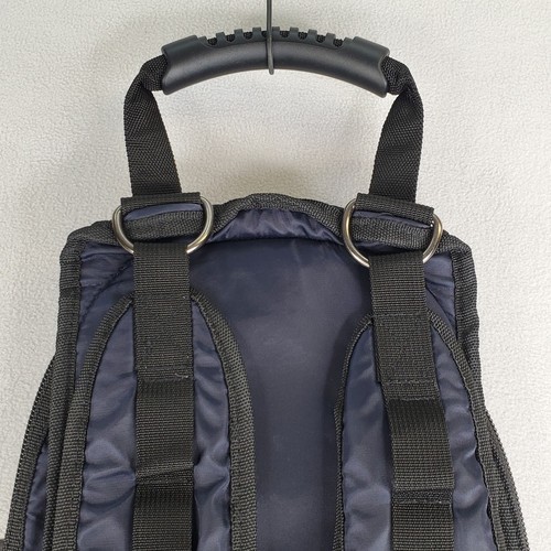 Mochila Vespa 16 pulgadas azul marino nailon equipo scooter bolsa de viaje utilitaria cercanías usada en excelente estado - Imagen 15 de 24