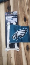Philadelphia Eagles NFL Team Promark Ambassador hood/Trunk Flags Set 2 New