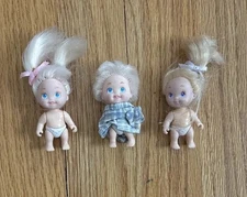 Lot Vintage 90s Tyco Quints Dolls Blonde Girls Mini Tiny Toys