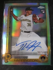 THOMAS HARRINGTON 2025 Topps Chrome ROOKIE AUTO Refractor #RA-THA PIRATES /499