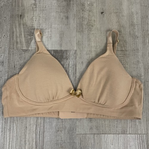 AnaOno Damen 34/M beige hellbraun Molly Plunge BH weich kabellos gepolstert