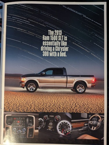 2013 Dodge Ram 1500 Motor Trend Winner Original Car Brochure Catalog 11 Pages - Picture 3 of 4