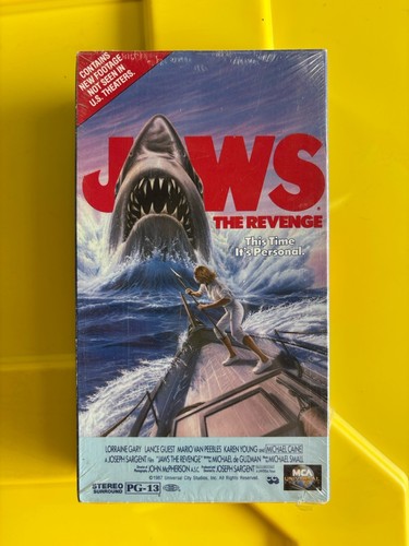 JAWS HORROR VHS LOT Jaws 3 - Jaws The Revenge All sealed HIFI Stereo Universal - Picture 3 of 10