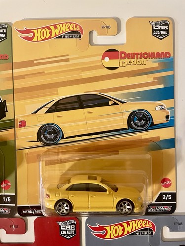 Complete Set Of 5 Hot Wheels Premium Car Culture Deutschland Design 2021 - NEW - Picture 3 of 7