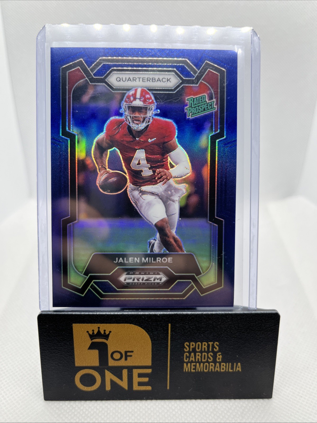 2024 Prizm Draft - Rated Prospect Blue #100/199 - Jalen Milroe - Alabama