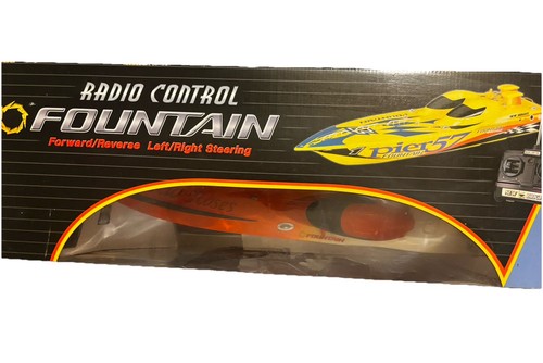 Barco Fuente Nuevo Bright Marine R/C Radio Control Naranja Blanco NUEVO - Imagen 7 de 9