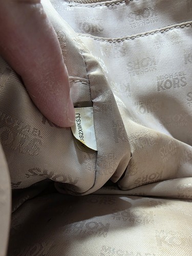 Michael Kors MK Signature Large Satchel Bag MK Sig Jacquard Bg/Eb UVP 398 $ - Bild 18 von 23