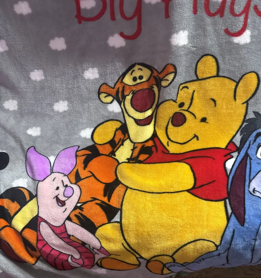 Manta Winnie The Pooh Tigger Big Hearts Merece Big Hugs 50x60 Foto 3 de 4