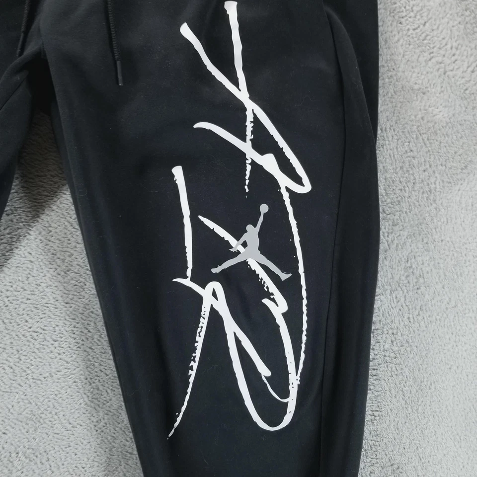 Pantalones deportivos Jordan para hombre XL negros Air polar Jumpman entrenamiento atlético Foto 3 de 4