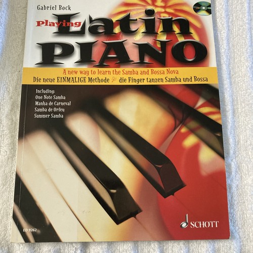Spielende lateinische Klavier-Schott Bücher mit CD