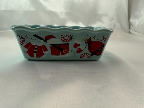 Nantucket Mini Loaf Bread Pans Baking Ceramic Stoneware Christmas Theme YOU PICK - Picture 24 of 30