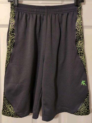 And1 Shorts Youth XXL Gray Green Street Basketball Sports Activewear Boys Kids - Picture 1 of 5