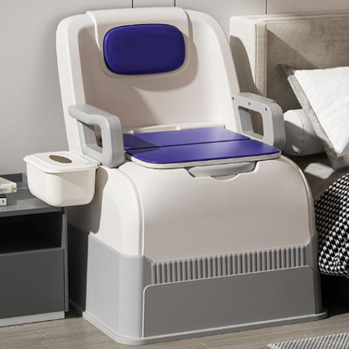 Bedside Commode For Toilet Soft Padded Removable Armrest High Load Capacity BLW - Picture 21 of 24