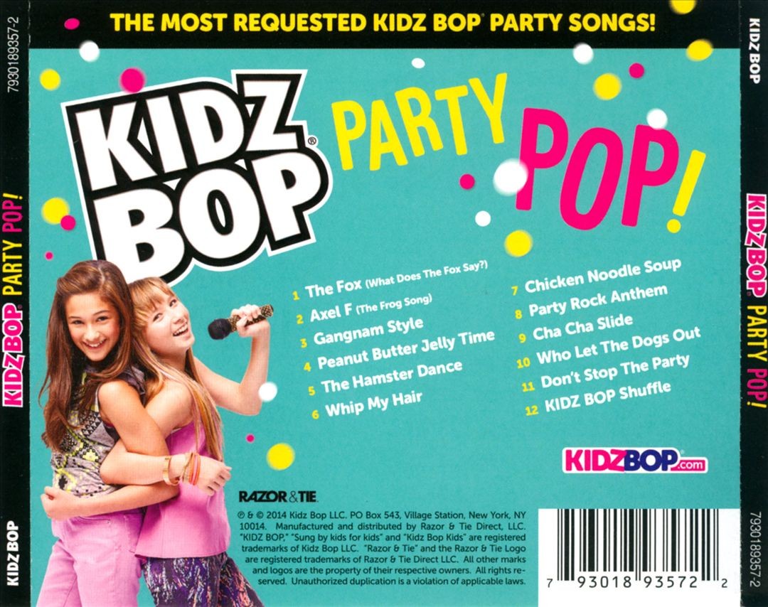 KIDZ BOP KIDS KIDZ BOP PARTY POP! NEW CD 793018935722| eBay
