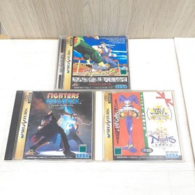 Sega Saturn console Japan White bundle with 5 Games 2 controllers tested NTSC-J