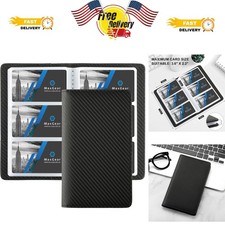 240 Slot Slim Business Card Binder - Durable PU & PVC, Perfect for Professionals