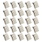  30 Pcs Stainless Steel Photovoltaic Cable Clamp Trailer Frame Wire Clamps