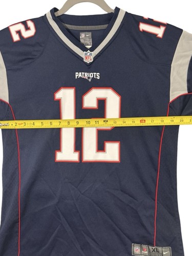 Tom Brady New England Patriots Nike NFL On Field Football Jersey #12 Size XL - Picture 8 of 10