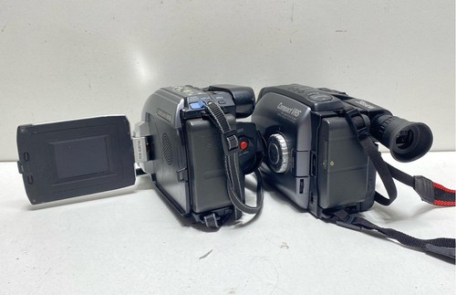 Panasonic & JVC VHS-C Camcorder Set of 2 - Picture 4 of 8
