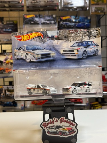Hot Wheels Premium 2 Pack Lunchia Rally 037 & '84 Audi Sports Quattro HCY73 - Picture 1 of 8