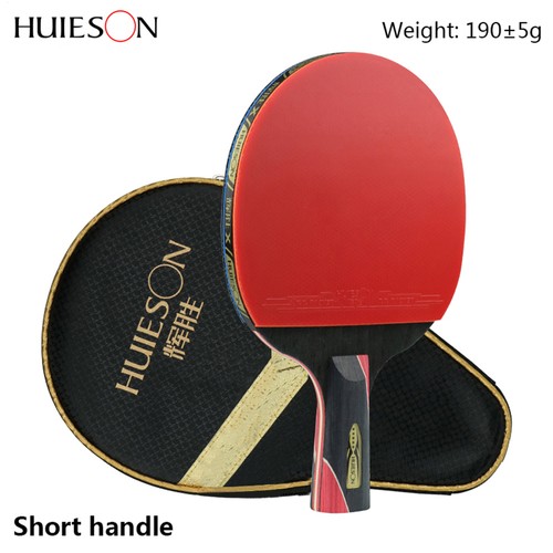 Huieson 5 Star Carbon Fiber Table Tennis Racket Double Pimples Ping Pong Paddle - Picture 5 of 11
