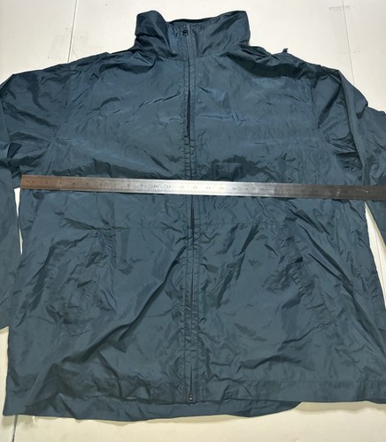 Eddie Bauer EBTEK Windbreaker Jacket Mens L Green Zip Hooded Pullover Hoodie - Picture 3 of 8