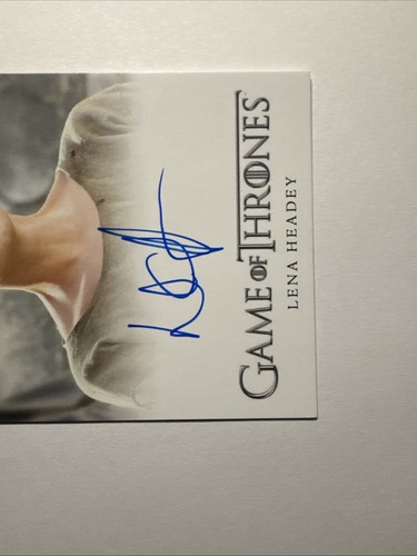 2024 Game Of Thrones Legends Of The Realm Full Bleed Lena Headey Cersei Auto - Picture 5 of 6