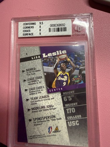 1998 Pinnacle WNBA - Lisa Leslie #2 - Picture 2 of 2