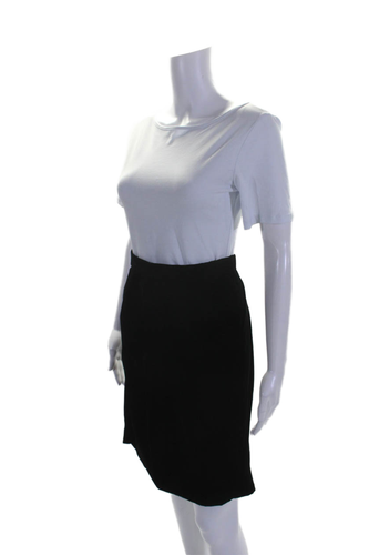 Calvin Klein Womens Velvet Flat Front Mini Skirt Plush Black Size 10 - Picture 2 of 6