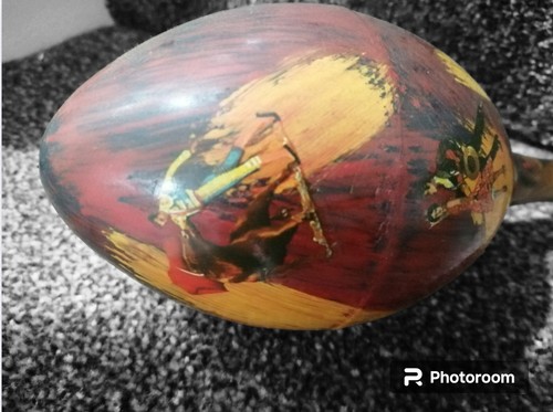 Vintage Maracas handbemalte spanische Flamenco Tänzerin Matador Stierkämpfer - Bild 11 von 12
