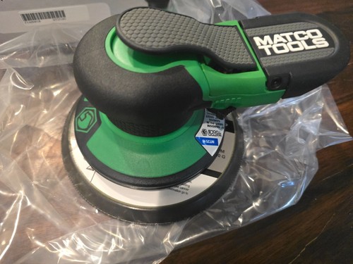 Matco Tools MT2516G 3/16" Random Orbital Pneumatic Low Noise Palm Sander Green - Picture 8 of 10