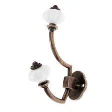 Antique Bronze Wall Hooks Holder Decorative Coat Rack Hat Towel Clothes Hook