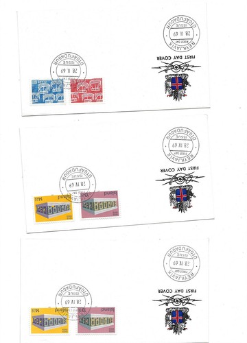 ICELAND-SELECTION- FDC-COVERS-21 ITEMS-F-CACHETS-LOT #1 - Picture 4 of 7