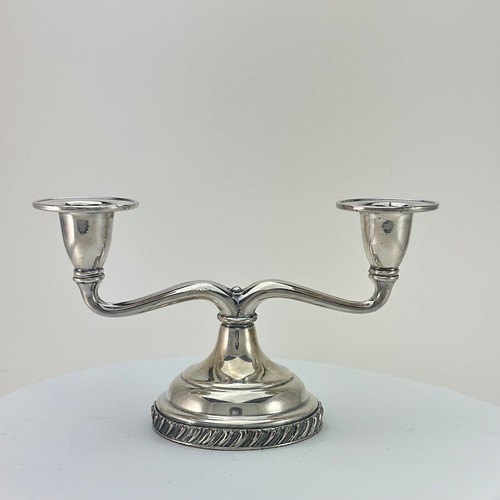 Rockford Silverplate Candelabra Antique Silver Candlestick Holder Mother's Day - Picture 6 of 8