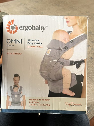 Ergobaby Omni Breeze Baby Carrier Graphite Grey  NEW (Open Box) - Picture 1 of 2