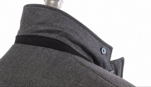 Zanella NWT Quilted Blazer Smart Casual Jacket Gray Black Outerwear Size Medium - Picture 6 of 12