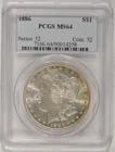 1886 Morgan Silver Dollar $1 PCGS MS64 90014298
