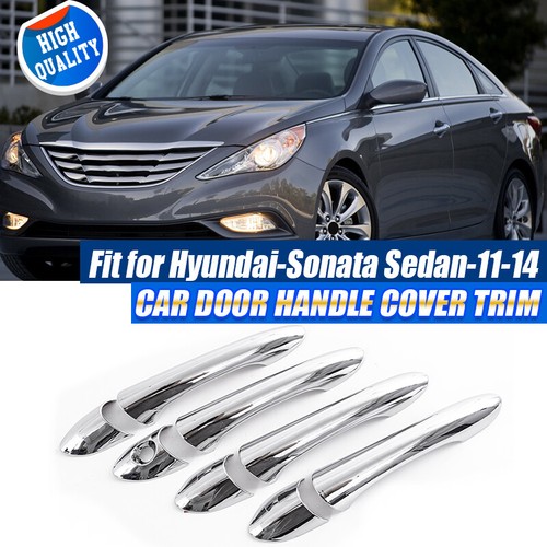 Exterior Door Handle Cover Trim Chrome Fit for Hyundai Sonata I45 YF 2011-2014 - Foto 1 di 8