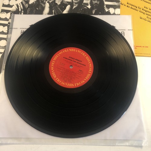 JUDAS PRIEST SCREAMING FOR VENGEANCE LP 1982 COLUMBIA RECORDS FC-38160 - Imagen 3 de 4