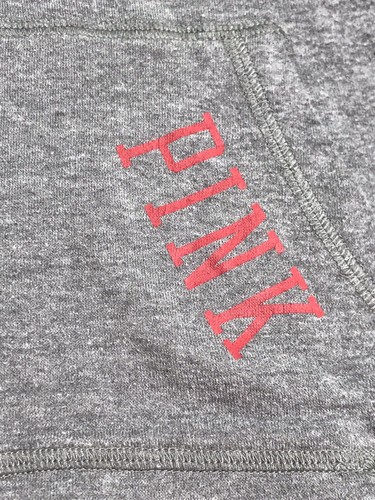 Victoria's Secret women Small Kansas Jayhawks 1/2 Zip Pullover Gray long sleeve - Picture 2 of 8