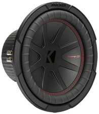 KICKER 48CWR104 COMPR 10-INCH 25CM SUBWOOFER, DUAL VOICE COIL, 4-OHM, 400W