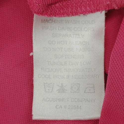 Footjoy FJ Polo Shirt Mens XL Pink Polyester Golf Stretch Collared Short Sleeve - Picture 14 of 18