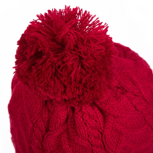 Mütze Schal Handschuhe Set Damen Bommelmütze Gefüttert Winterschal mit Fransen - Bild 15 von 75