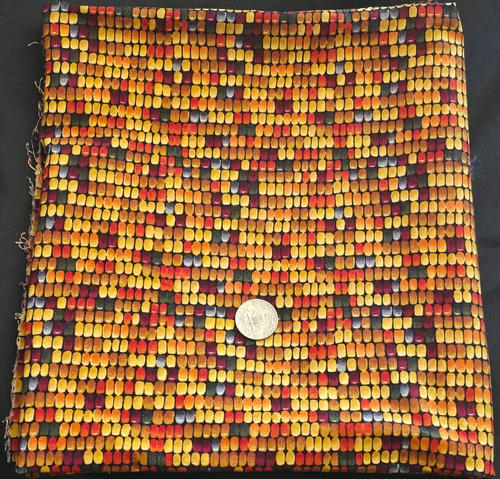 Tela de coser granos de cosecha de maíz coloridos de 1 yarda tesoros atemporales