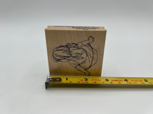 Vintage Art Impressions Little Girl Back Only Rubber Stamp U-1709 - Picture 5 of 5