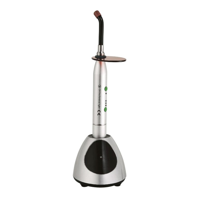 USA LED Dental Orthodontics Curing Light Wireless model YS-C 2700mw/c㎡ Silver