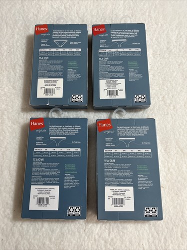 4 Packs Of HANES 3 PK Originals Women's Cotton Stretch Things Size 2XL 12 Total - Picture 2 of 6