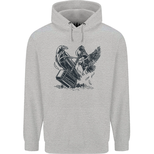 Hammer and Raven Vikings Childrens Kids Hoodie - Picture 8 of 68