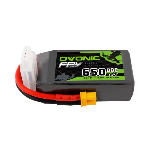 4X Ovonic 4S Lipo Akkus 14.8V 80C 650mah XT30 für RC Drohne 3''FPV quad Heli - Bild 9 von 9
